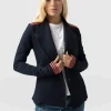 Sale Saint and Sofia Cotton Biker Jacket - Navy Stripe
