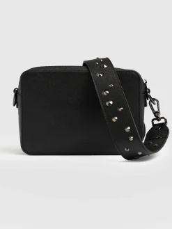 Best Saint and Sofia Cross Body Bag - Black Studded