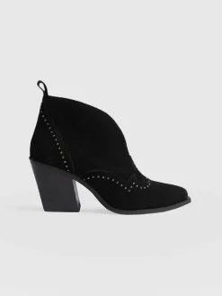 Hot Saint and Sofia Dallas Studded Ankle Boot - Black