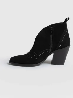 Hot Saint and Sofia Dallas Studded Ankle Boot - Black
