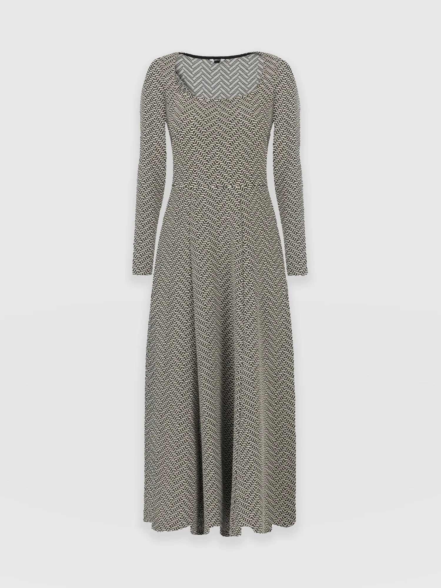 Online Saint and Sofia Darcey Flared Dress - Cream Lurex