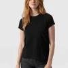 Online Saint and Sofia Easy Cotton Tee - Black
