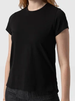 Online Saint and Sofia Easy Cotton Tee - Black