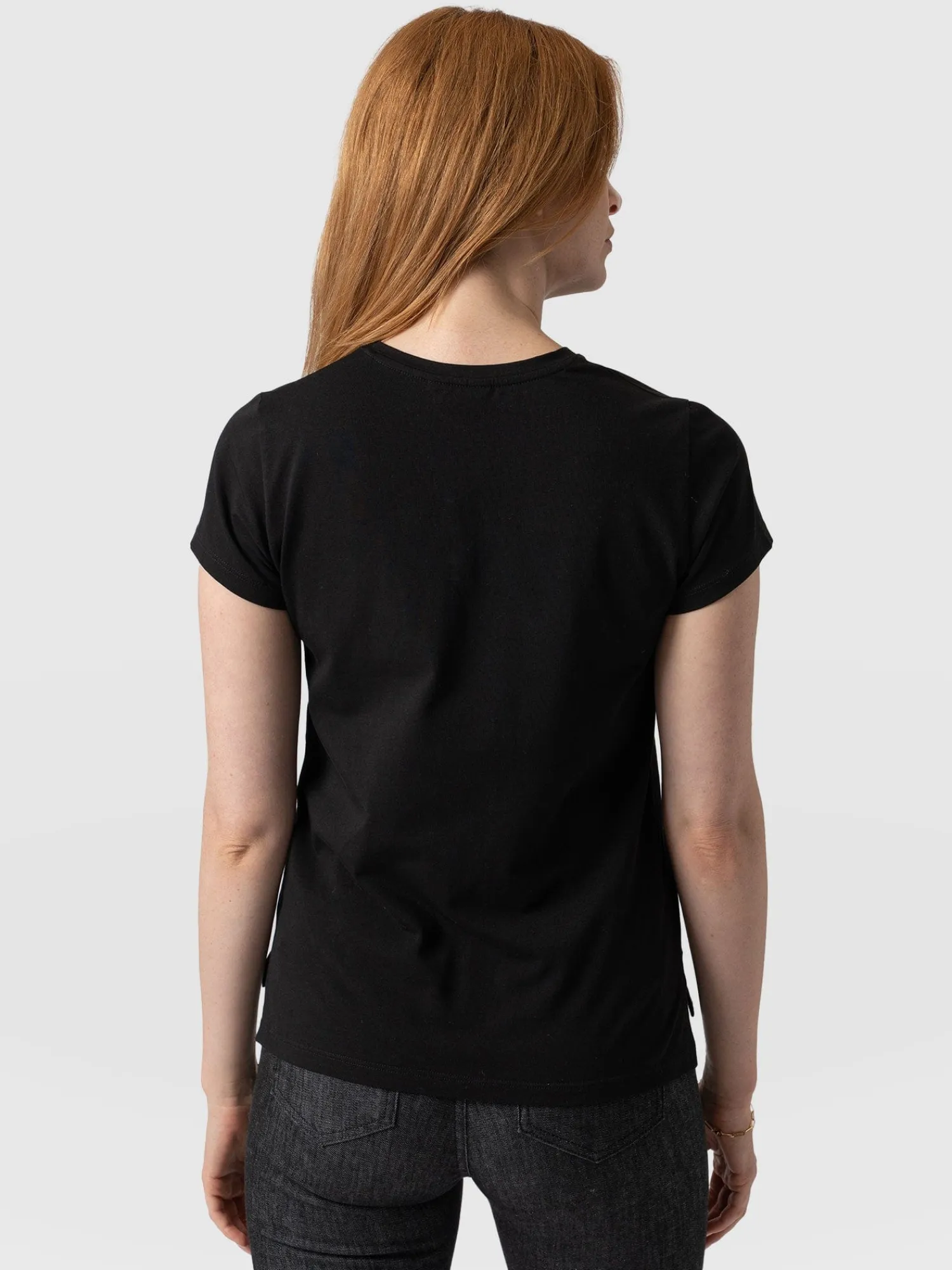 Online Saint and Sofia Easy Cotton Tee - Black