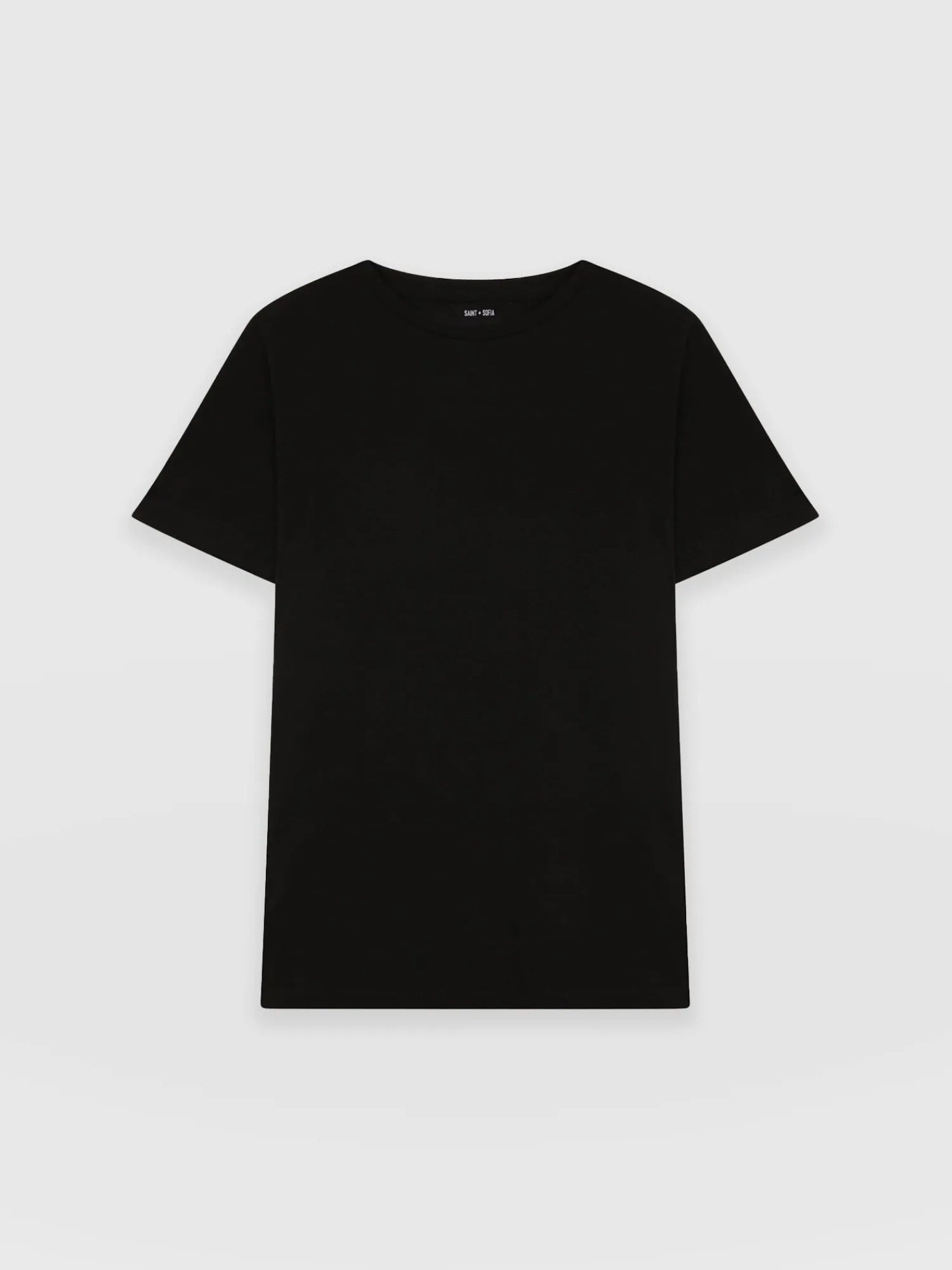 Online Saint and Sofia Easy Cotton Tee - Black