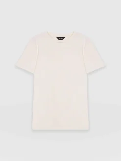 Discount Saint and Sofia Easy Cotton Tee - Cream