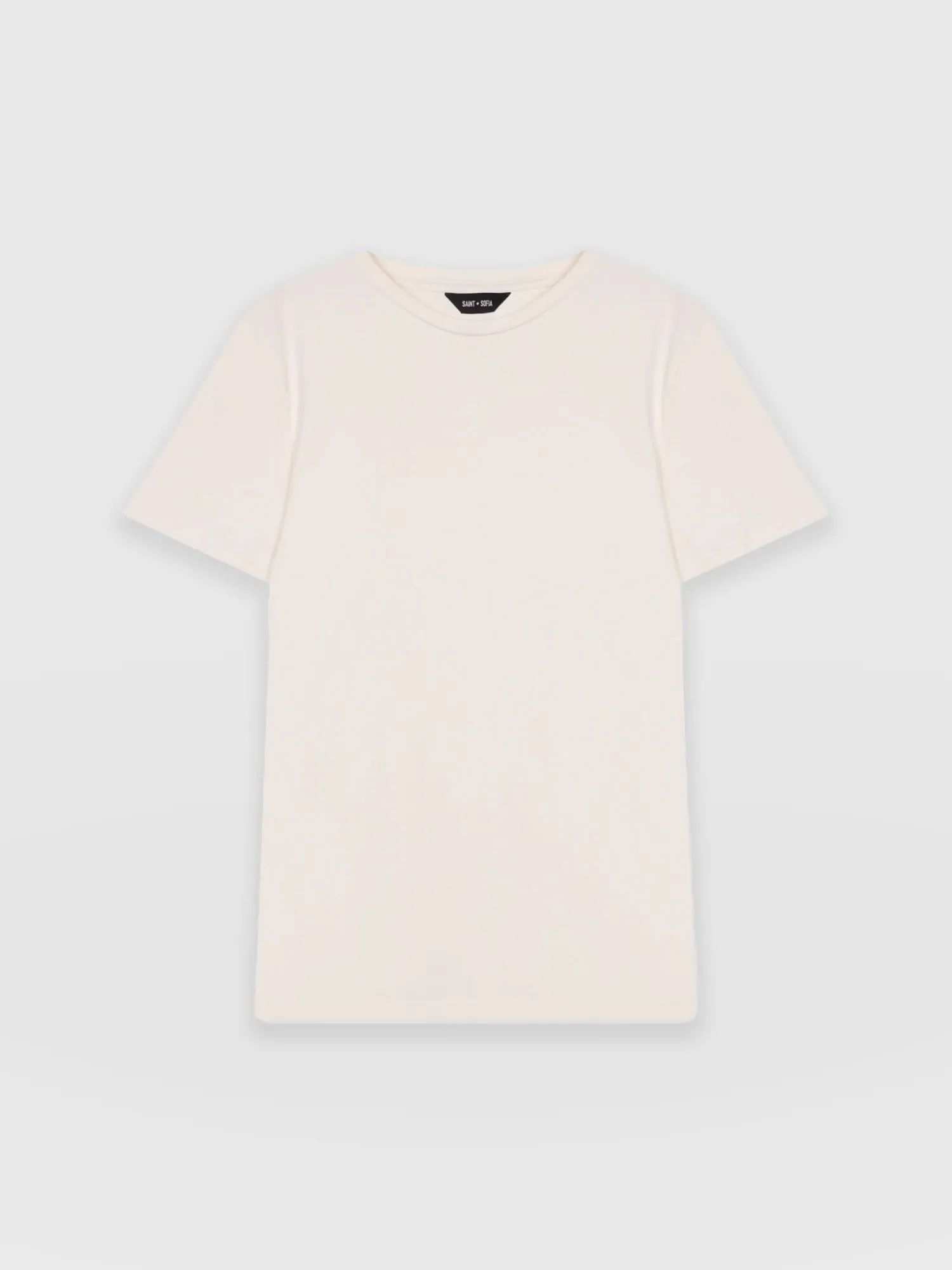 Discount Saint and Sofia Easy Cotton Tee - Cream