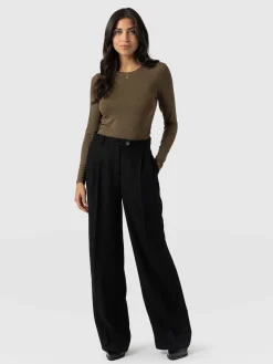 Best Saint and Sofia Emery Wide Leg Pant - Black