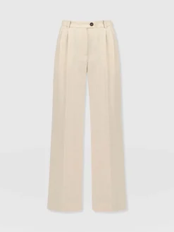 Discount Saint and Sofia Emery Wide Leg Pant - Cream