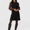 Fashion Saint and Sofia Esme Zip Up Dress - Brown Leopard
