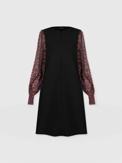 Fashion Saint and Sofia Esme Zip Up Dress - Brown Leopard