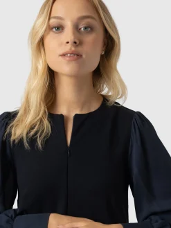 New Saint and Sofia Esme Zip Up Dress - Navy