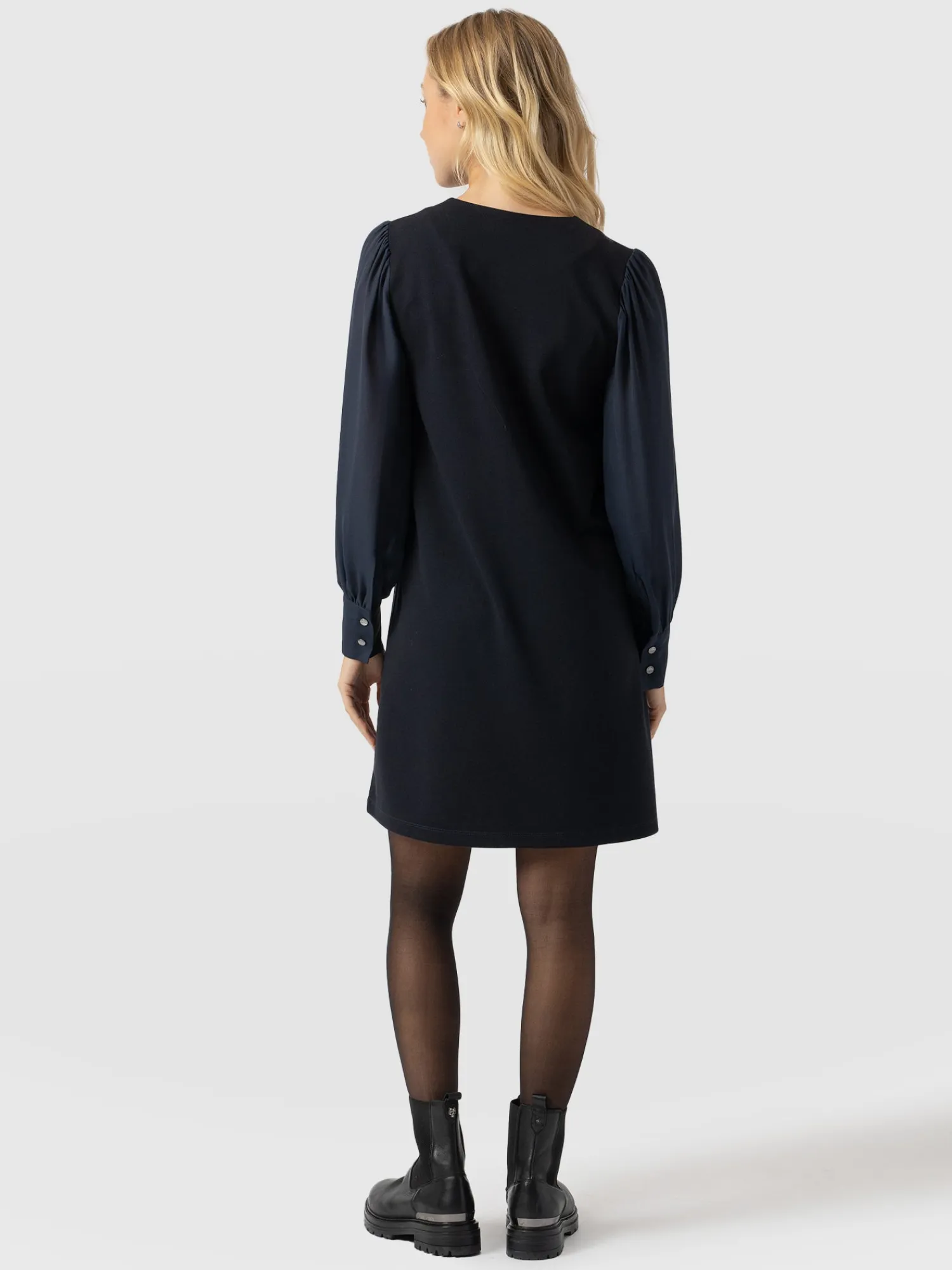 New Saint and Sofia Esme Zip Up Dress - Navy