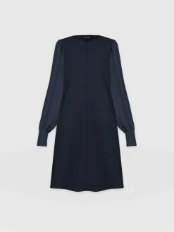 New Saint and Sofia Esme Zip Up Dress - Navy