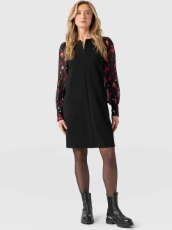 Clearance Saint and Sofia Esme Zip Up Dress - Pink Aurora