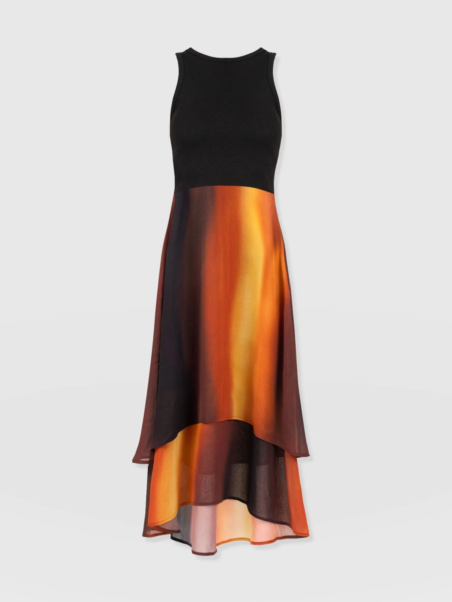 Fashion Saint and Sofia Etta Layered Dress - Amber Gradient