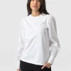 Clearance Saint and Sofia Eva Mock Shirt - White