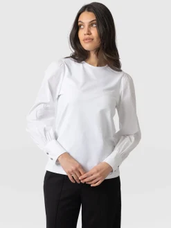 Clearance Saint and Sofia Eva Mock Shirt - White
