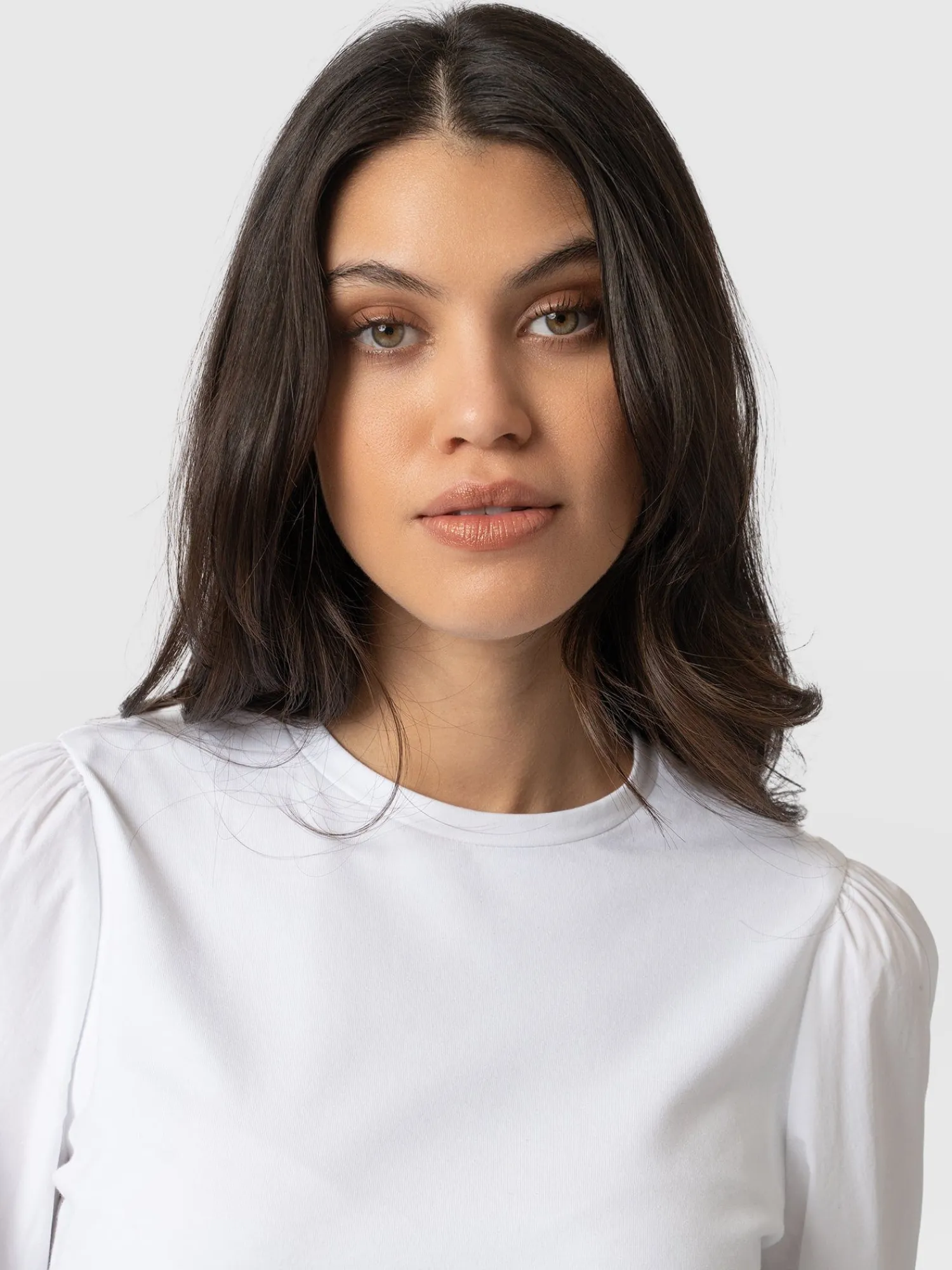 Clearance Saint and Sofia Eva Mock Shirt - White