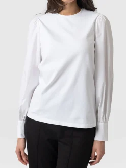 Clearance Saint and Sofia Eva Mock Shirt - White