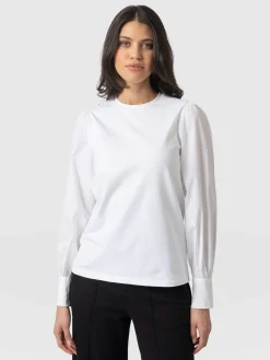 Clearance Saint and Sofia Eva Mock Shirt - White