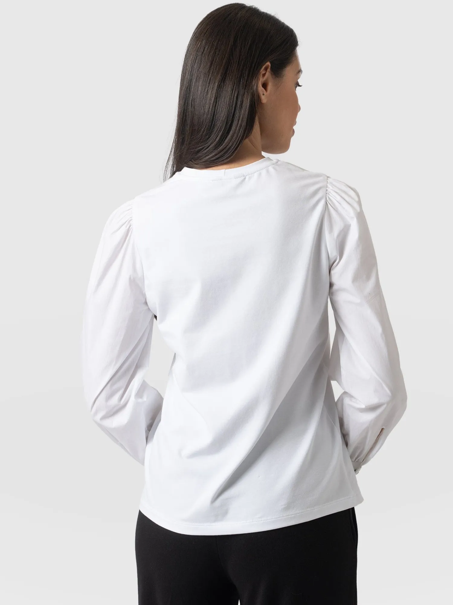 Clearance Saint and Sofia Eva Mock Shirt - White