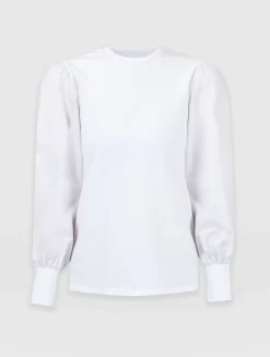 Clearance Saint and Sofia Eva Mock Shirt - White