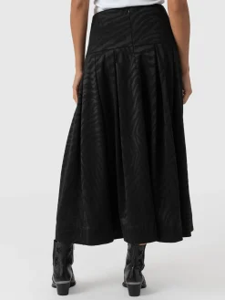 Online Saint and Sofia Everly Pleated Skirt - Black Zebra