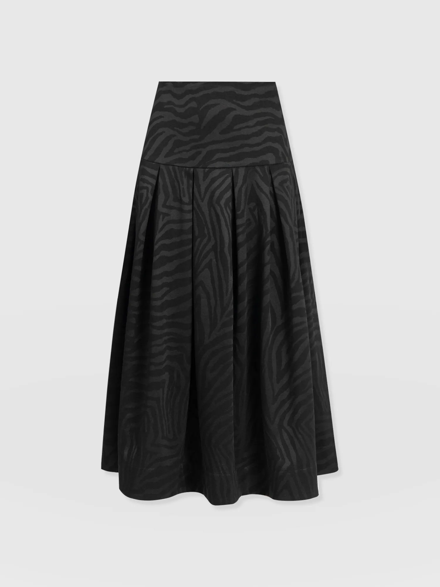Online Saint and Sofia Everly Pleated Skirt - Black Zebra