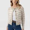 Fashion Saint and Sofia Fearne Knit Cardigan - Cream Stripe