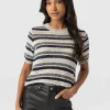 Fashion Saint and Sofia Fearne Knit Tee - Blue Stripe