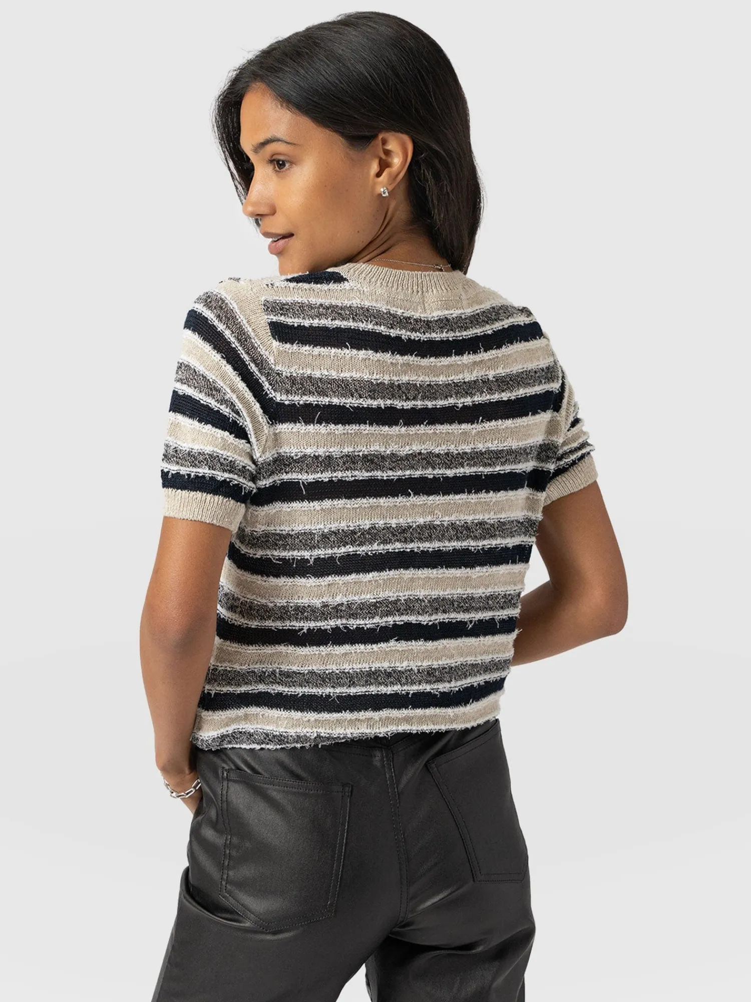 Fashion Saint and Sofia Fearne Knit Tee - Blue Stripe
