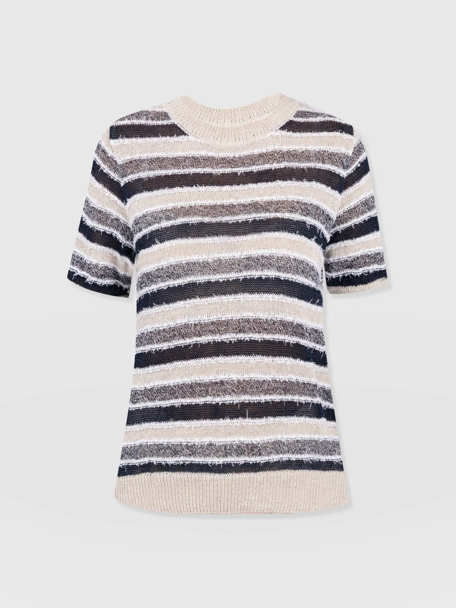 Fashion Saint and Sofia Fearne Knit Tee - Blue Stripe