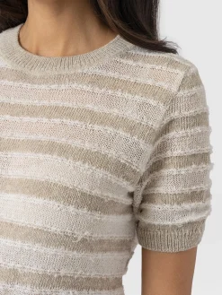 Best Saint and Sofia Fearne Knit Tee - Cream Stripe