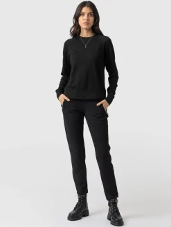 Fashion Saint and Sofia Finsbury Zip Pant - Black