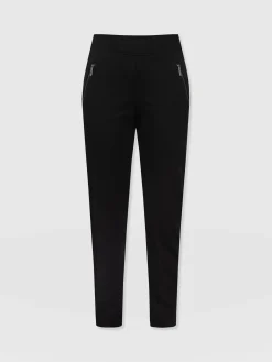 Fashion Saint and Sofia Finsbury Zip Pant - Black