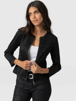 Online Saint and Sofia Florence Jacket - Black Zebra