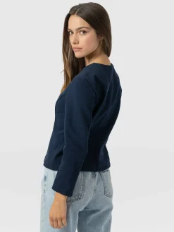 Outlet Saint and Sofia Florence Jacket - Navy Twill