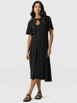 Online Saint and Sofia Freya Tie Dress - Black