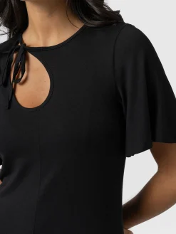 Online Saint and Sofia Freya Tie Dress - Black