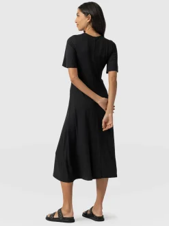 Online Saint and Sofia Freya Tie Dress - Black
