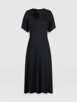 Online Saint and Sofia Freya Tie Dress - Black