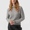 Hot Saint and Sofia Glen Cable Knit Sweater - Grey