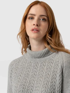 Hot Saint and Sofia Glen Cable Knit Sweater - Grey