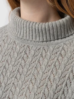 Hot Saint and Sofia Glen Cable Knit Sweater - Grey