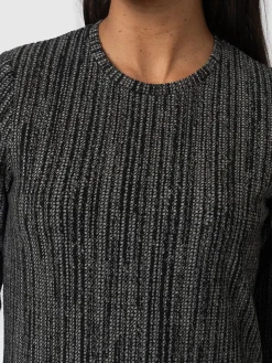 New Saint and Sofia Glen Crew Neck Tee - Grey/Black