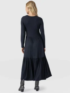 Online Saint and Sofia Greenwich Dress Long Sleeve - Navy