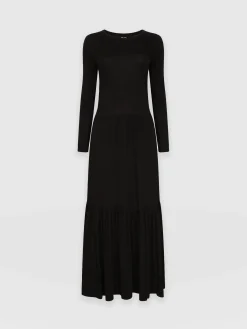 New Saint and Sofia Greenwich Dress Long Sleeve - Black