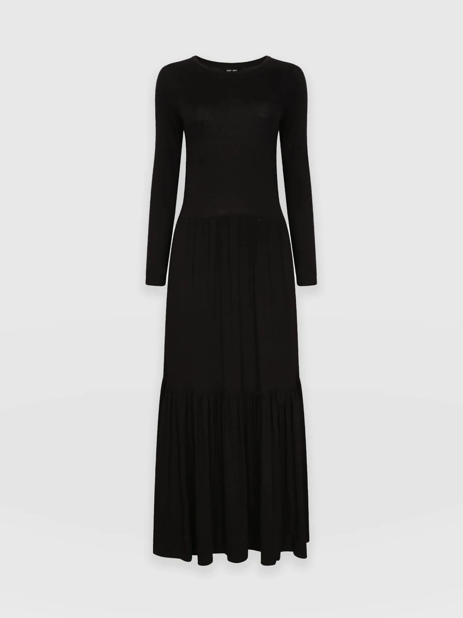 New Saint and Sofia Greenwich Dress Long Sleeve - Black