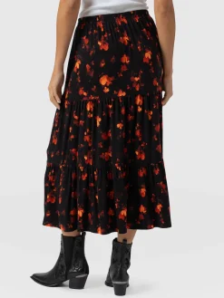 Fashion Saint and Sofia Greenwich Skirt - Red Aurora